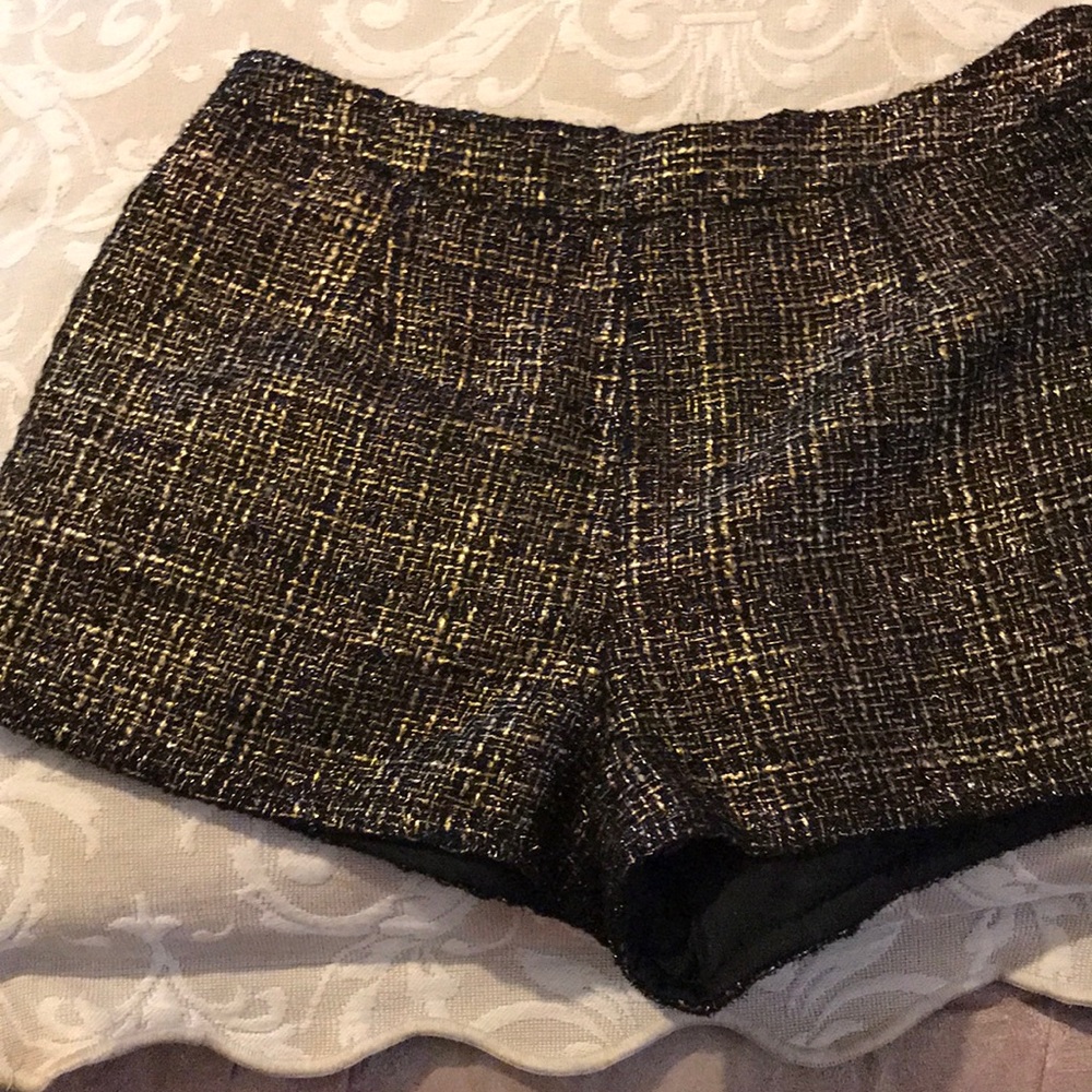 Ladies glitter runway fashion shorts